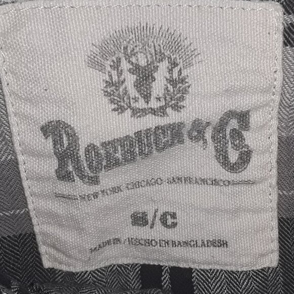 Boys Vintage Roebuck & Co. Small Blacks/Grays/White Pattern.Long Sleeve - Picture 5 of 5
